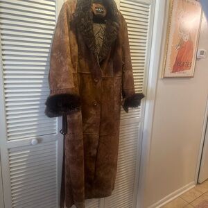Vintage Faux Fur Babyphat Trench Coat